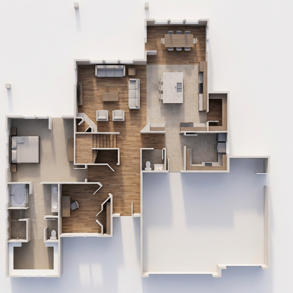 Main Level floor plan of 1307002